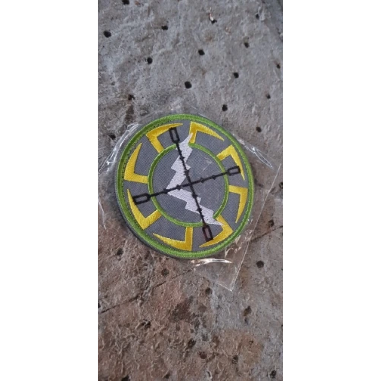 Rosyjska naszywka morale „Polite People” czarno-żółta photo review