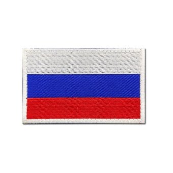 Militarna naszywka z haftowaną flagą Rosji