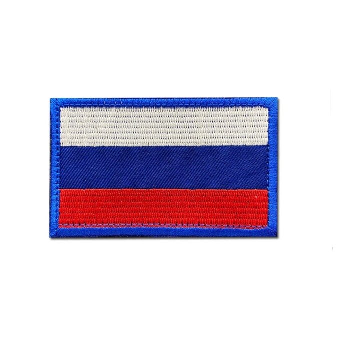 Militarna naszywka z haftowaną flagą Rosji - obrazek 2