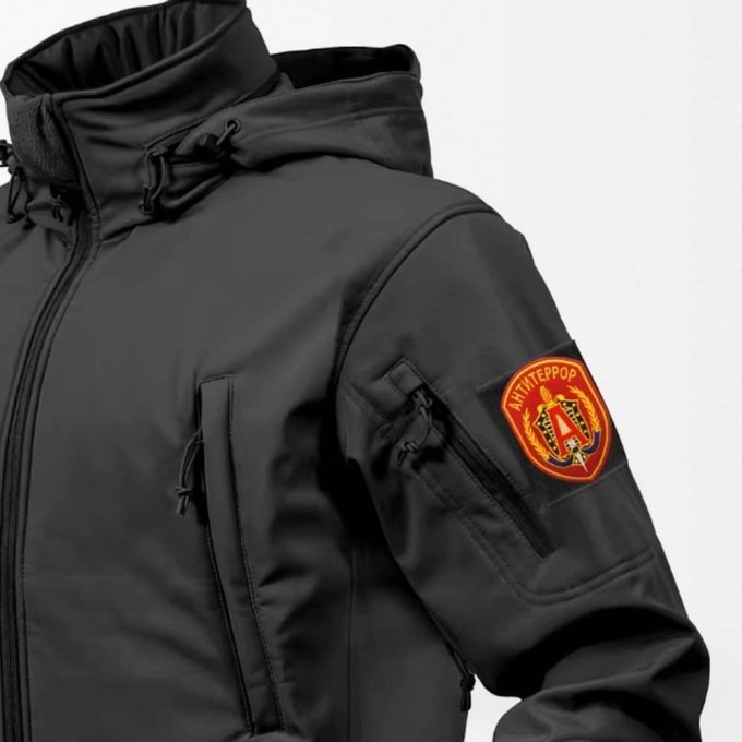 Rosyjska naszywka FSB Alpha „AntiTerror” czerwona - obrazek 2