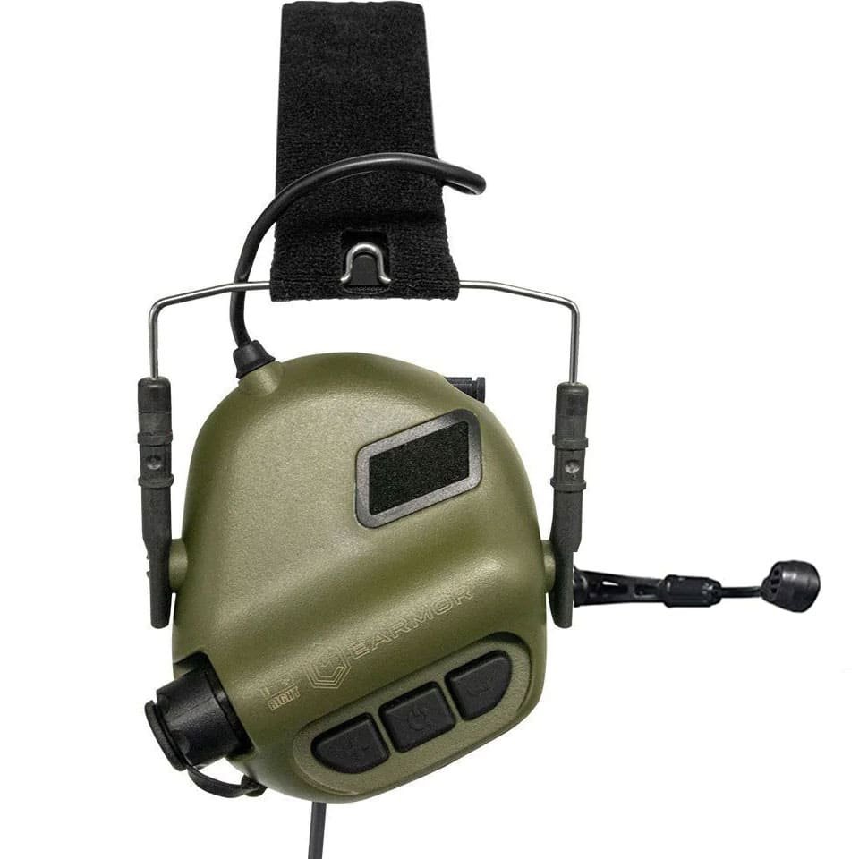 Taktyczne aktywne słuchawki strzeleckie M32 z mikrofonem - obrazek 9