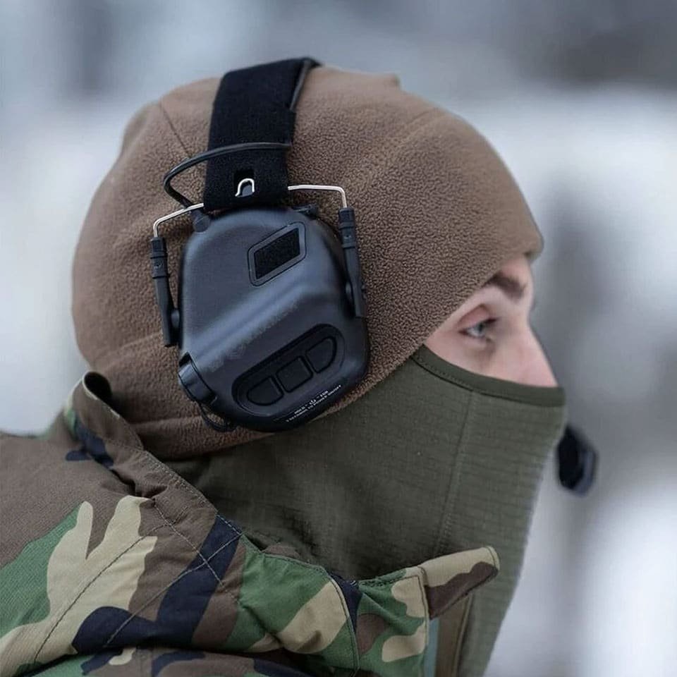 Taktyczne aktywne słuchawki strzeleckie M32 z mikrofonem - obrazek 3