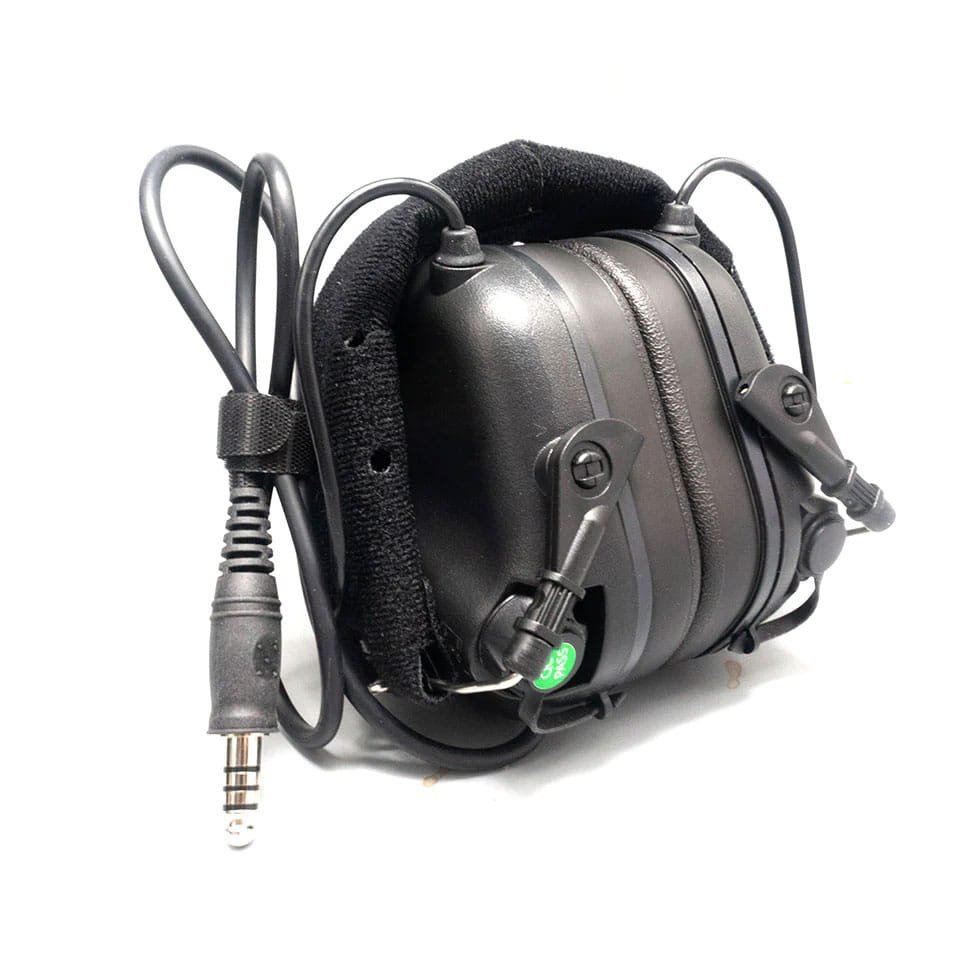 Taktyczne aktywne słuchawki strzeleckie M32 z mikrofonem - obrazek 2