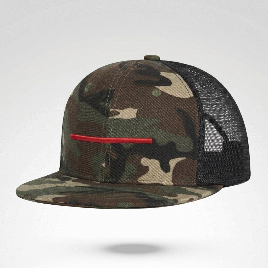 Camo Snapback Red Line – Woodland