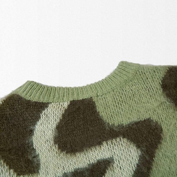 Sweter w kamuflażu wodnym Lenstid - obrazek 3