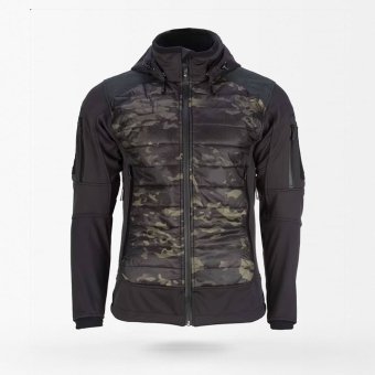 Czarna puchowa kurtka moro Shadowstrike S1