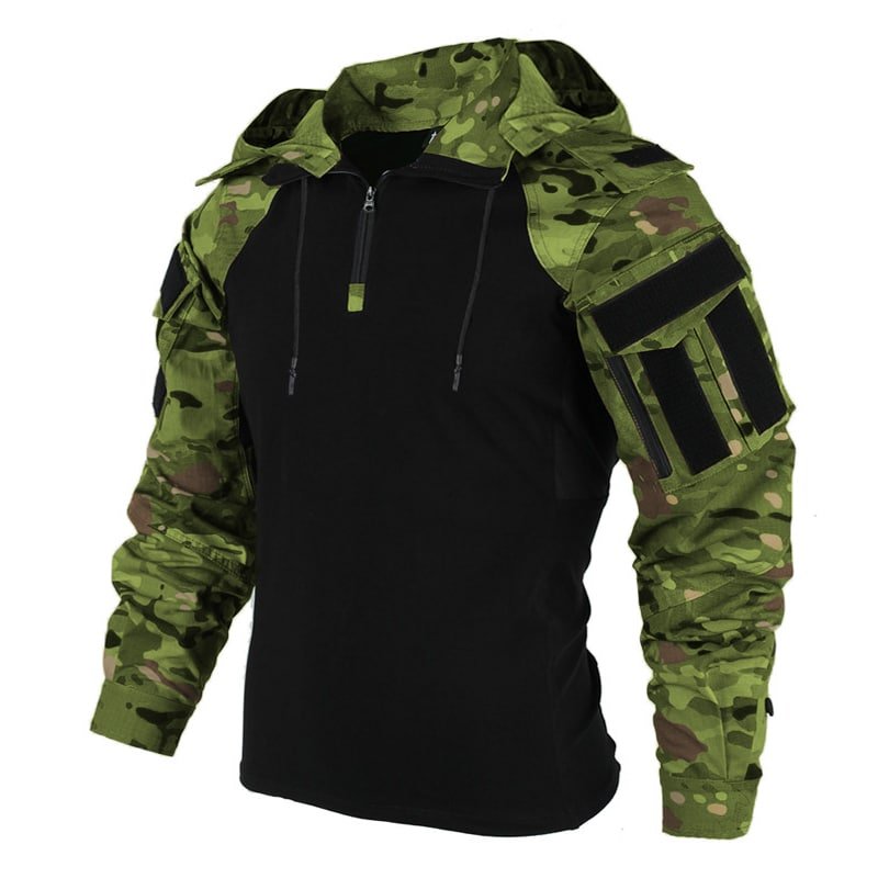 Bluza taktyczna z kapturem w kamuflażu YZ