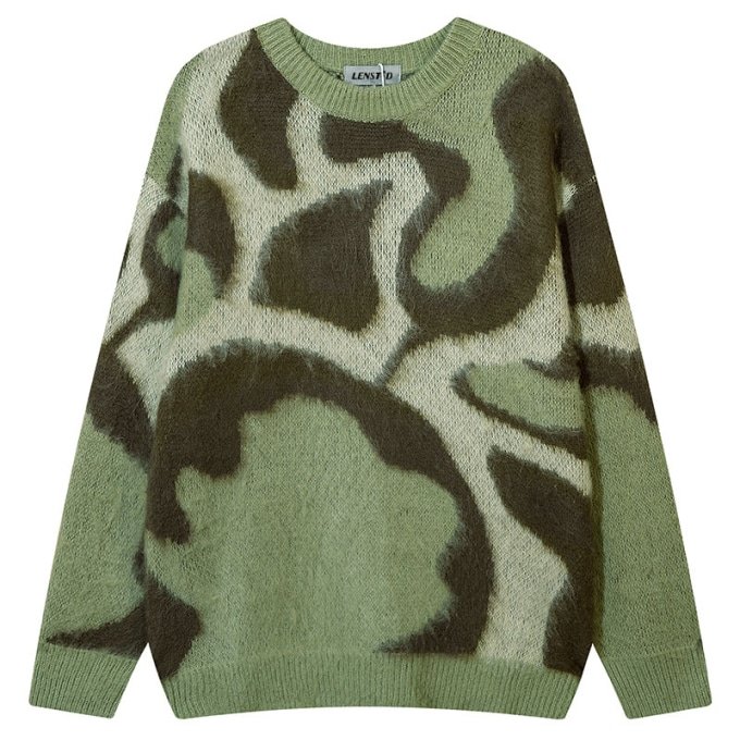 Sweter w kamuflażu wodnym Lenstid