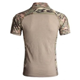 Short sleeve camo  combat shirt 1 4 zip “Cooler”
