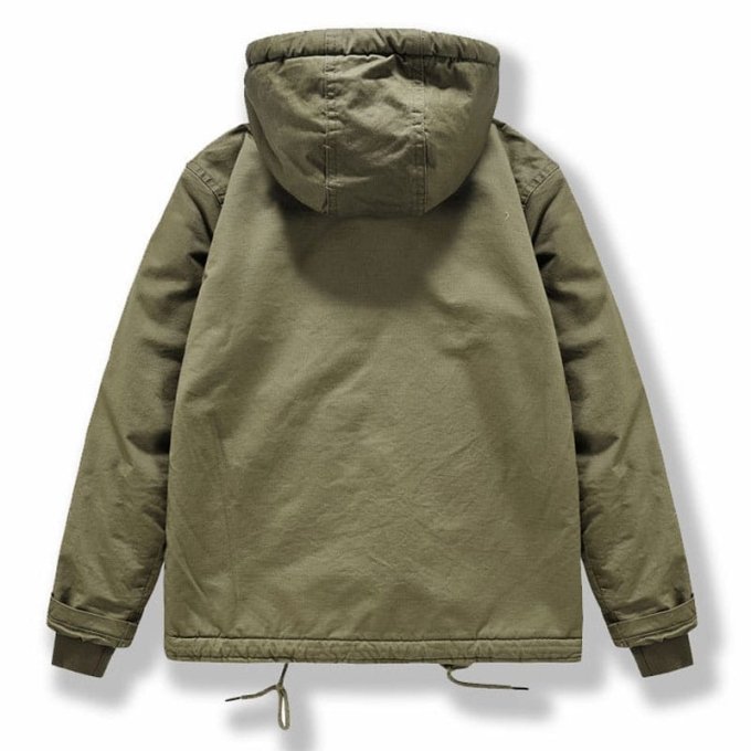 Kurtka militarna vintage z kapturem - obrazek 2