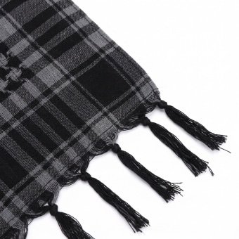 Black and grey shemagh