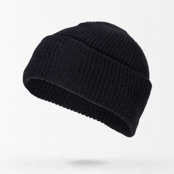 Wojskowa czapka typu watch cap czarna