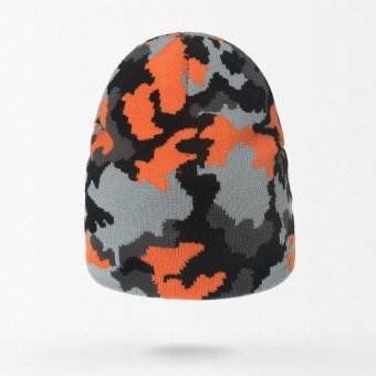 Pomarańczowa czapka beanie moro