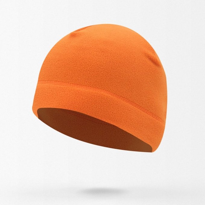 Pomarańczowa czapka beanie z polaru