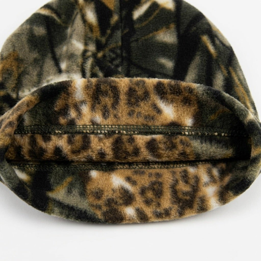 Camo grass fleece hunting beanie