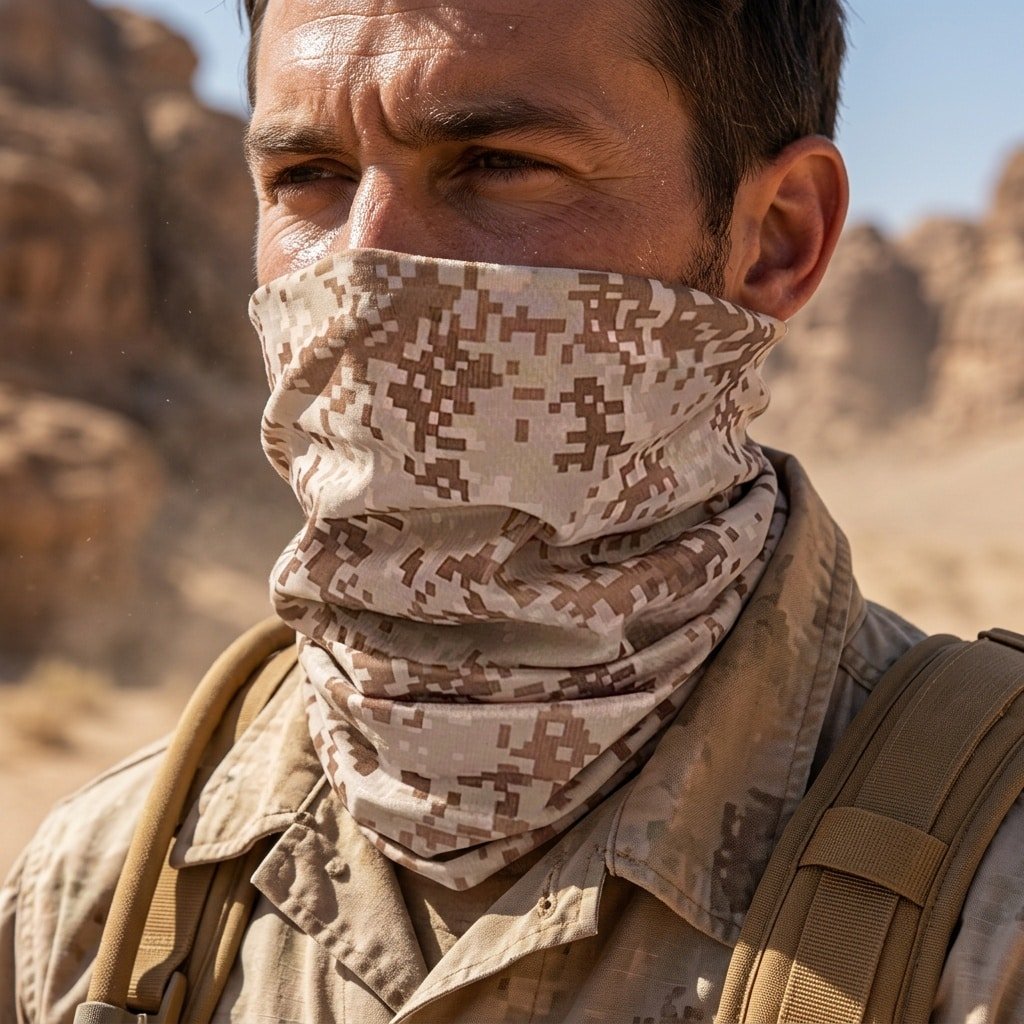 Digital desert neck gaiter