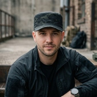 Multicam Black camo patrol cap