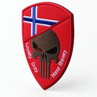 Norway skull flag patch