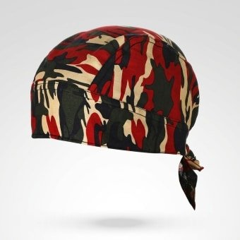 Red camo bandana
