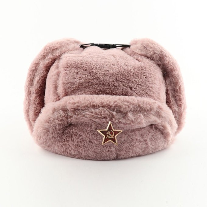 Radziecka futrzana czapka uszatka - obrazek 7