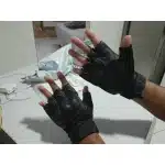 Skórzane rękawice taktyczne bez palców photo review