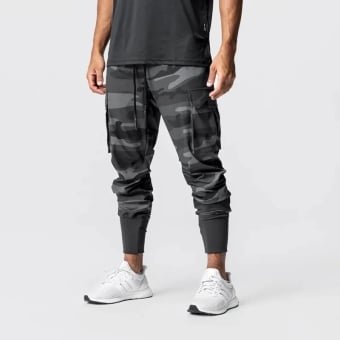 Czarno-szare joggery moro Sportline