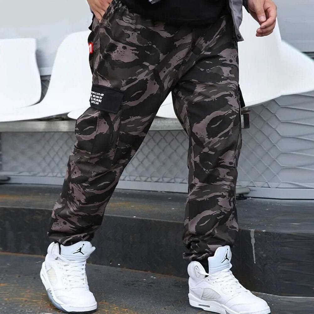 Spodnie cargo moro streetwear