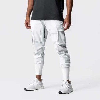 Białe joggery moro Sportline