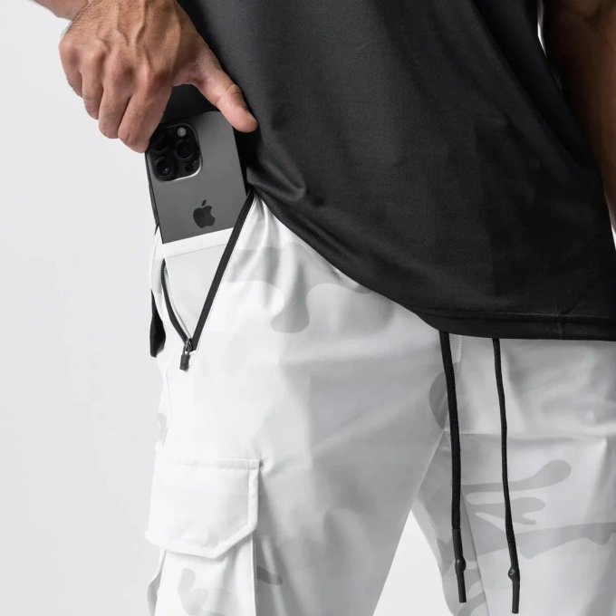 Białe joggery moro Sportline - obrazek 6
