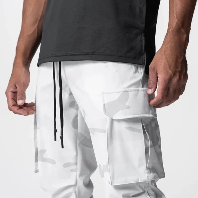Białe joggery moro Sportline - obrazek 5