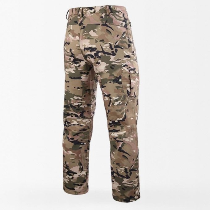 Taktyczne wodoodporne spodnie softshell Multicam - obrazek 3