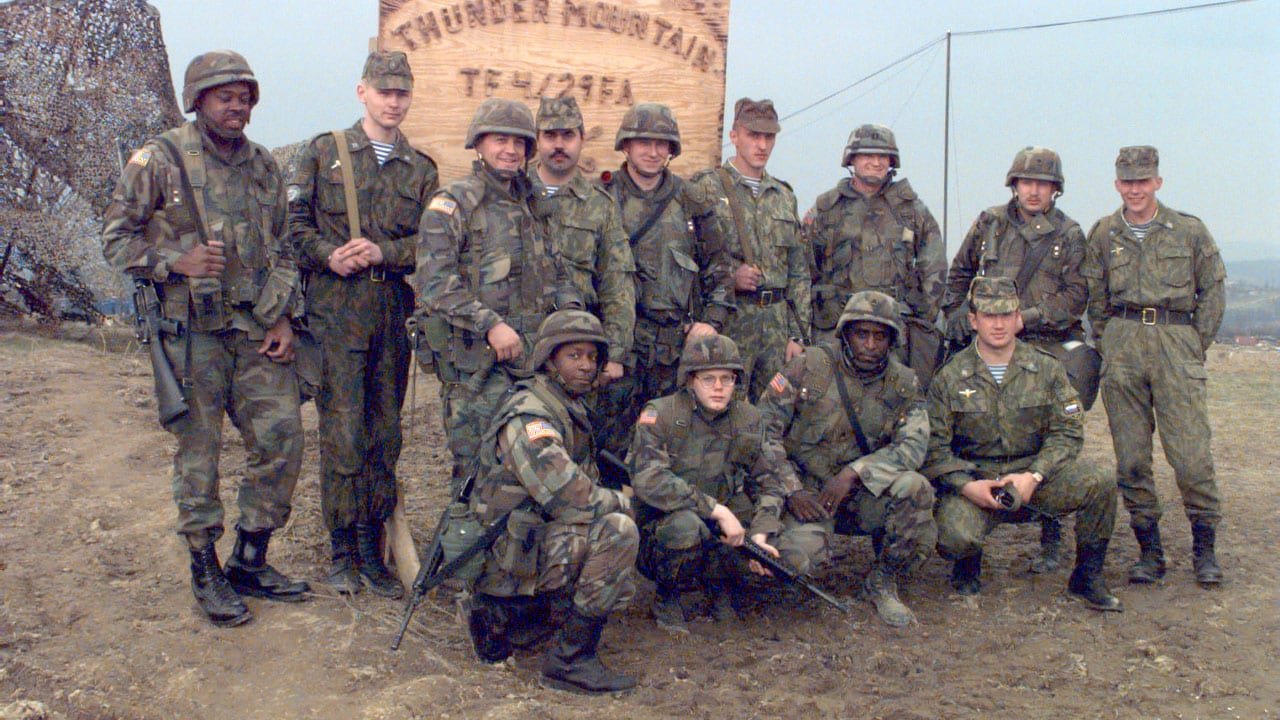 Kamuflaż leśny w użyciu