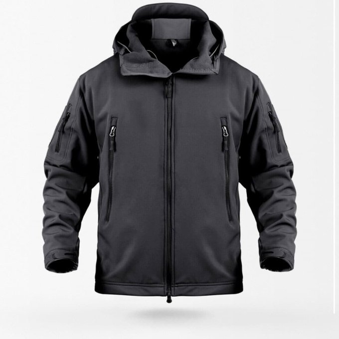 Czarna taktyczna kurtka softshell Veter