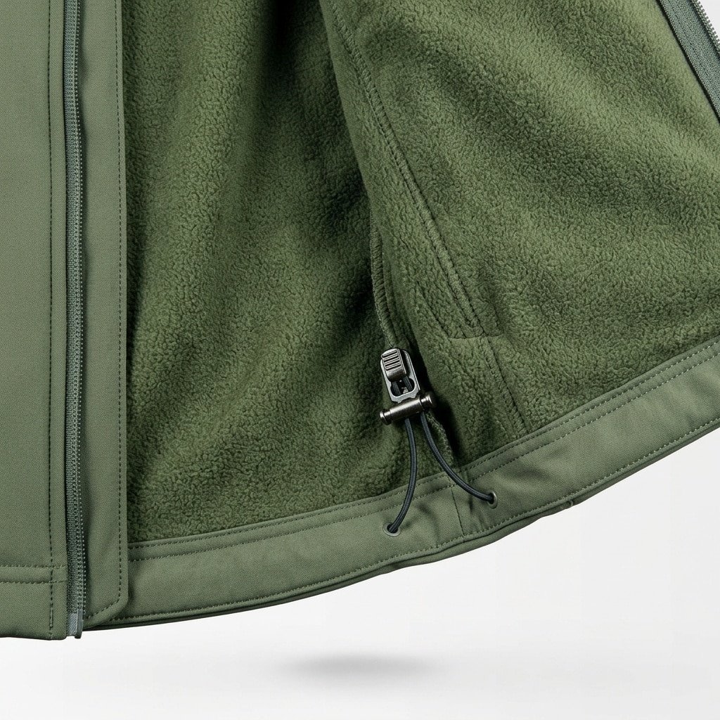 Olive green softshell jacket “Veter”
