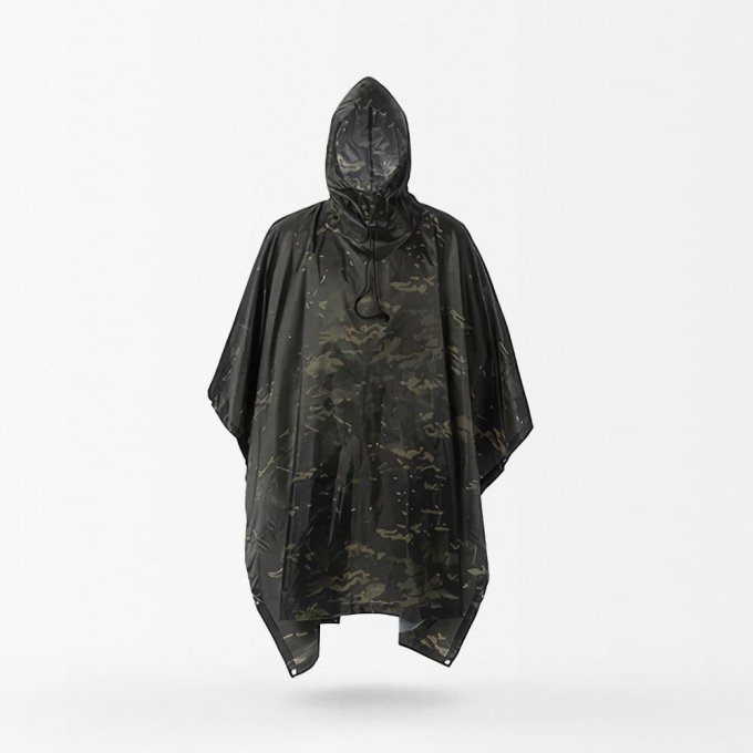 Poncho taktyczne Multicam Black - obrazek 2