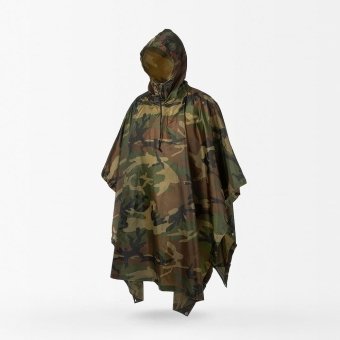 Poncho przeciwdeszczowe Woodland