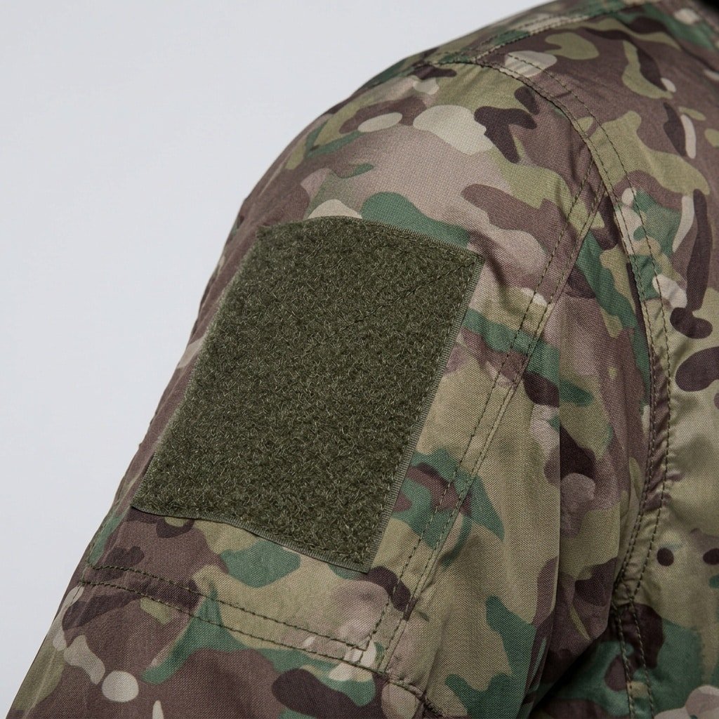 Camouflage rain jacket with hood “TB”
