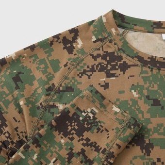 Digital camo military long sleeve