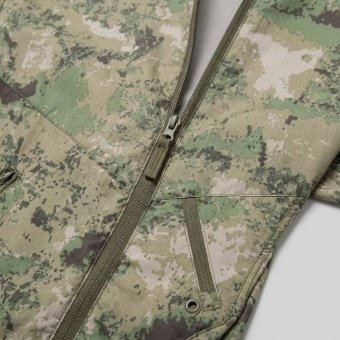 Lightweight camo rain jacket