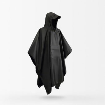 Poncho wojskowe wodoodporne czarne