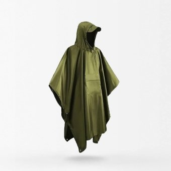 Wojskowe poncho przeciwdeszczowe oliwkowe