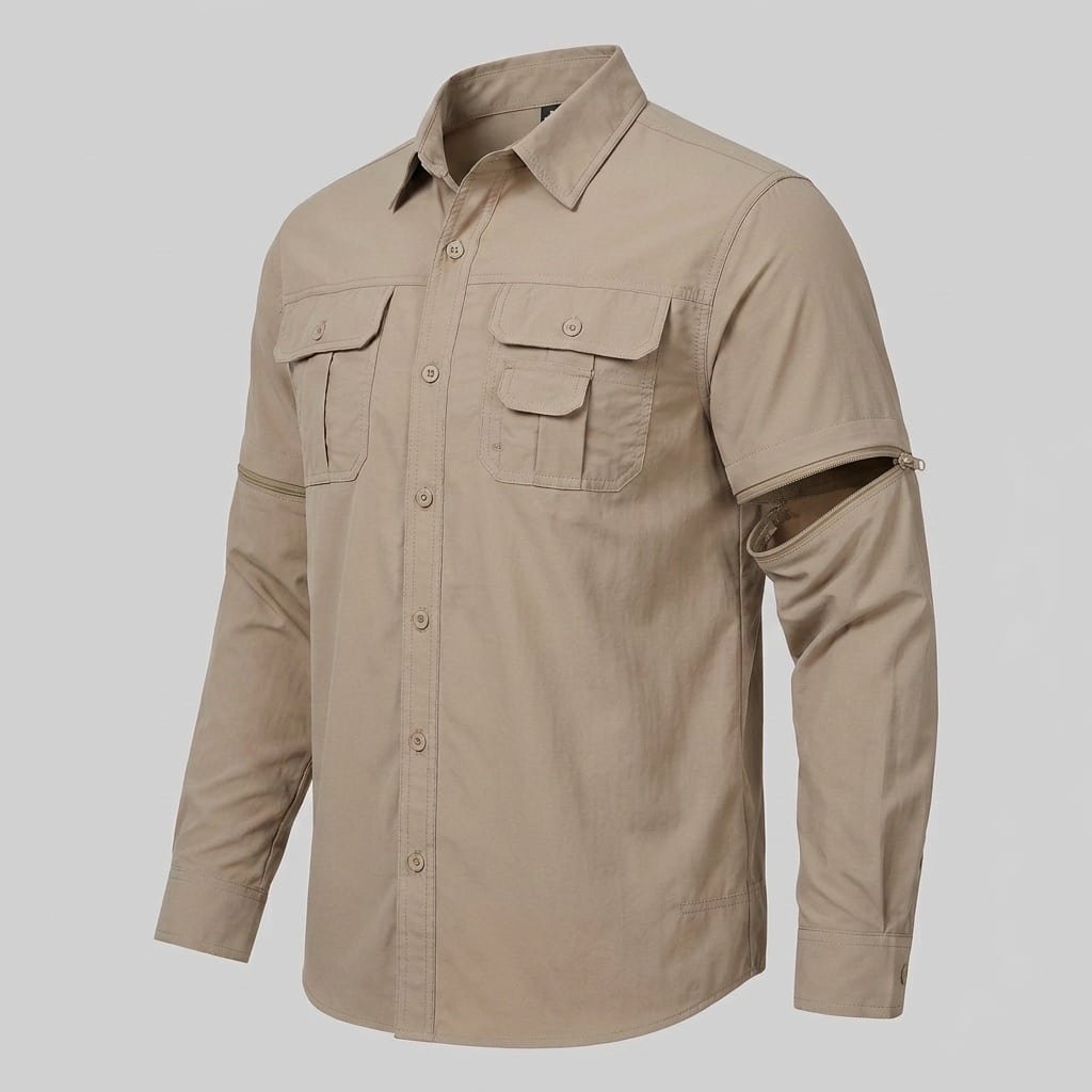 Tactical button up shirt with uv protection