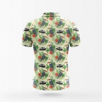 Tank print hawaiian shirt