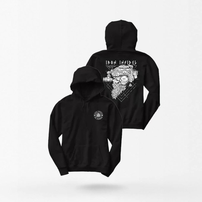 Bluza z kapturem Iron Infidel Valhalla – nordycki wojownik