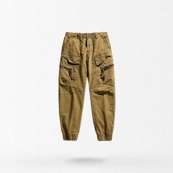 Bojówki slim fit w stylu wojskowym