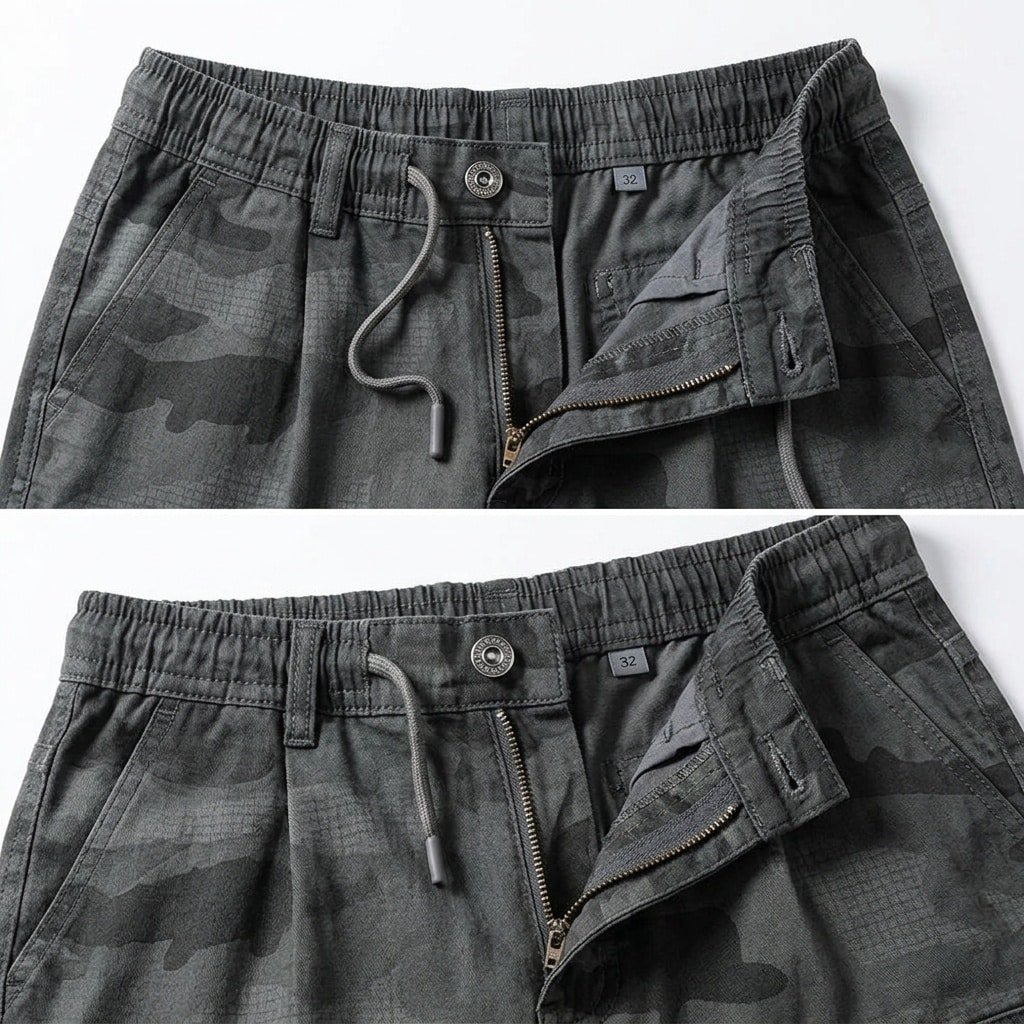 Camo army slim cargo pants