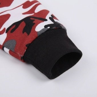 Red camo hoodie