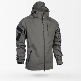 Szara taktyczna kurtka wiatrówka MCT