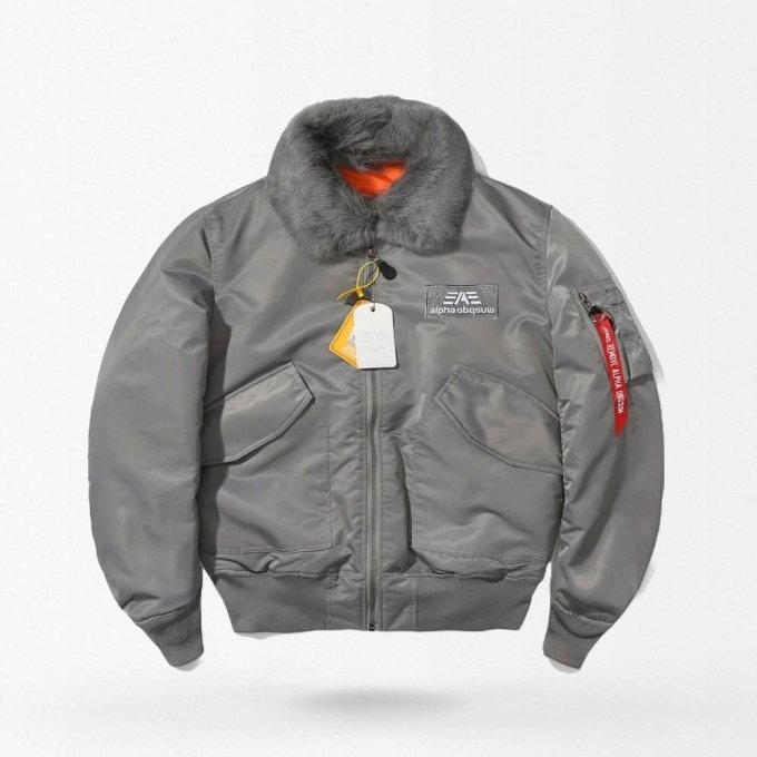 Kurtka bomber lotnicza Military 45P szara