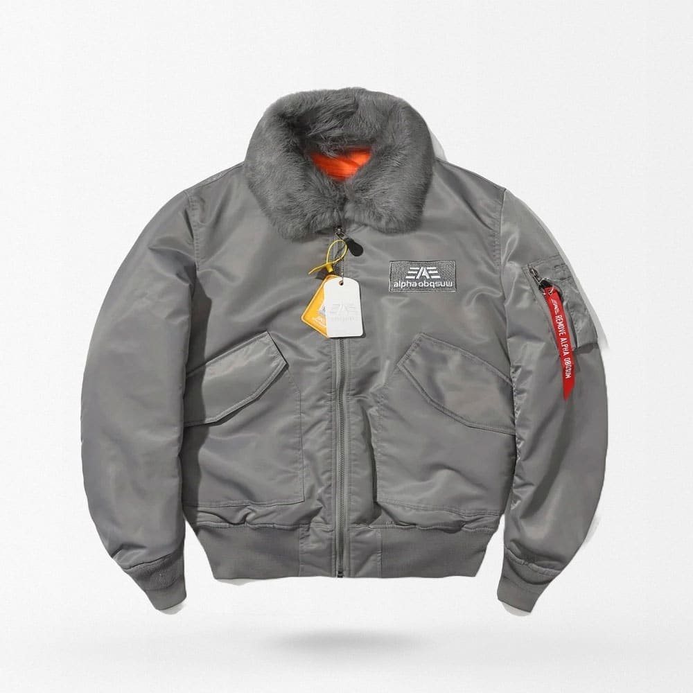 Kurtka bomber lotnicza Military 45P szara